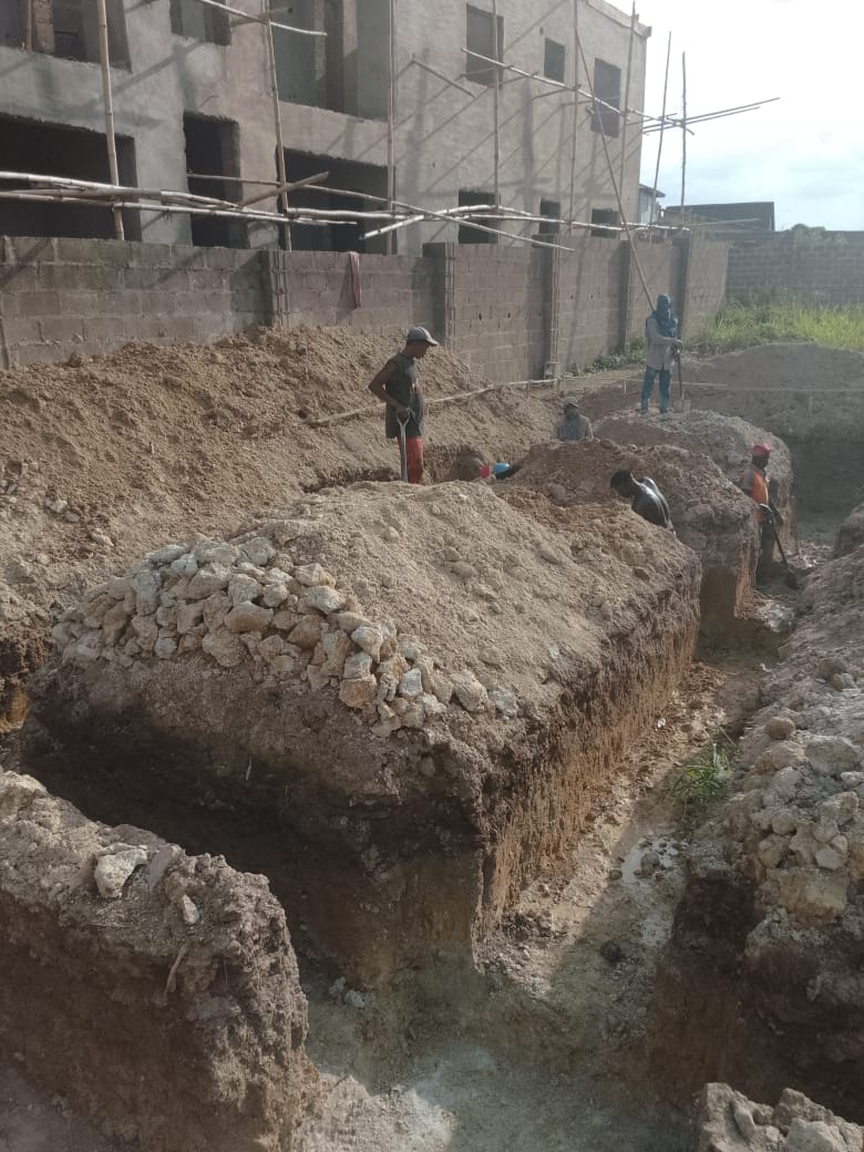 Flying Flourish - Foundation construction